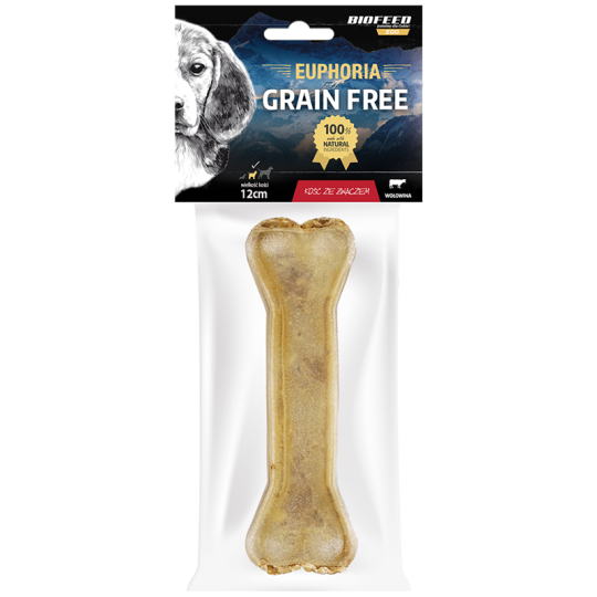 Kość dla psa ze żwaczem 12 cm