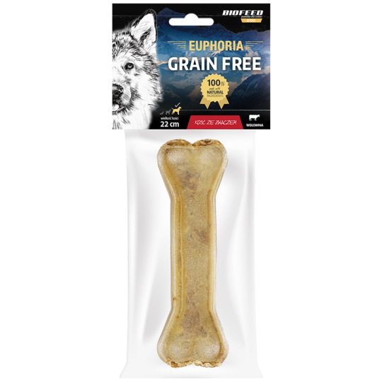 Kość dla psa ze żwaczem 22 cm