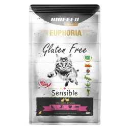 Karma dla kotów EUPHORIA Gluten Free Cat SENSIBLE Indyk & Królik