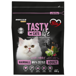 Karma dla kotów Tasty Cats Life HAIRBALL z królikiem