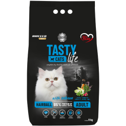 Karma dla kotów Tasty Cats Life HAIRBALL z łososiem