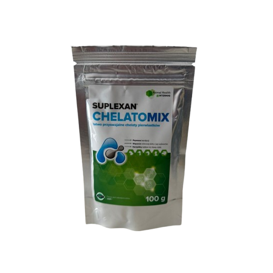 Suplexan CHELATOMIX -  poprawia kondycję, jakość skóry i piór, korzystnie wpływa na masę ciała