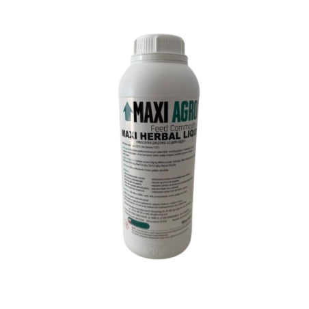 MAXI HERBAL LIQUID  - wzmacnia odporność, poprawia trawienie i efektywność hodowli