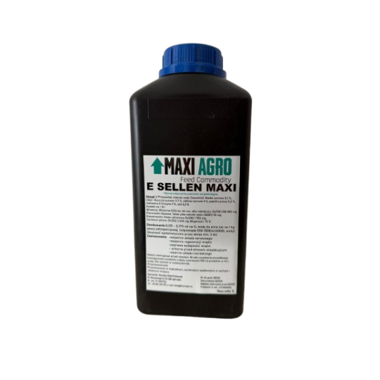 E SELEN MAXI - Płynny dodatek paszowy z witaminą E i selenem wspierający mięśnie, układ nerwowy i odporność zwierząt