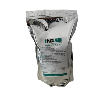 MAXI LIVER FEED - wsparcie wątroby, metabolizmu i kondycji zwierząt hodowlanych