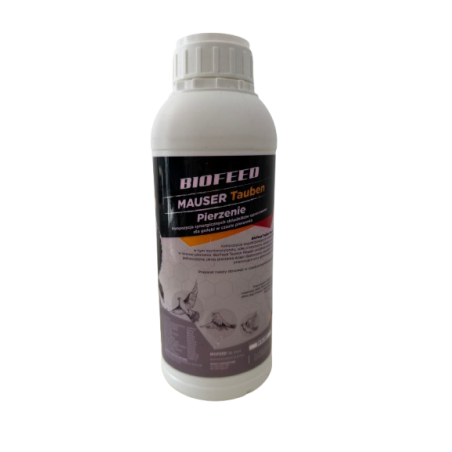 BIOFEED TAUBEN MAUSER (PIERZENIE) 1kg - mieszanka opracowana specjalnie dla gołębi na okres pierzenia