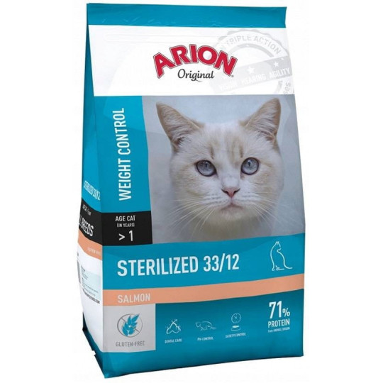 Arion Original Cat Sterilized - Sucha karma z łososiem dla kotów sterylizowanych