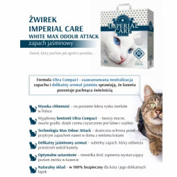 ŻWIREK DLA KOTA IMPERIAL CARE CLUMPING JAŚMIN CHŁONNY BENTONIT NATURAL 10L
