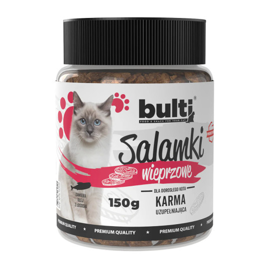 BULTI Salamki przysmak dla kota wieprzowina 150 g