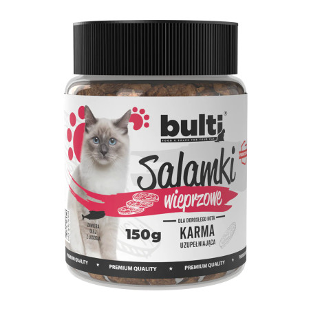 BULTI Salamki przysmak dla kota wieprzowina 150 g
