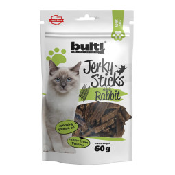 BULTI Jerky Sticks bogate w królika dla kota 60g
