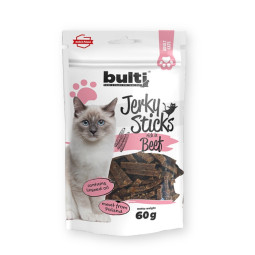 BULTI Jerky Sticks bogate w wołowinę dla kota 60g