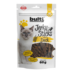 BULTI Jerky sticks przysmak dla kota kaczka 60 g