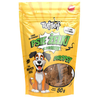 TUF TUF Psie żelki - dropsy z drobiem - 80 g
