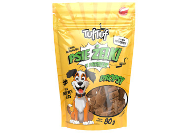 TUF TUF Psie żelki - dropsy z drobiem - 80 g