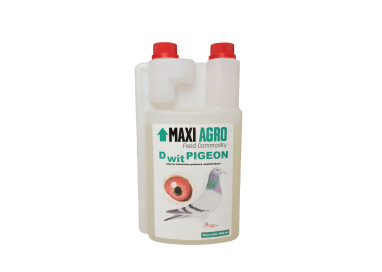 Dwit PIGEON uzupełnia niedobory witaminy D, wpływa na rozwój układu kostnego, wzmacnia skorupę jaj