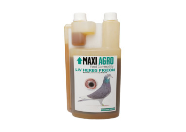 LIV HERBS PIGEON  - wsparcie pracy wątroby i ogólnej kondycji ptaków.