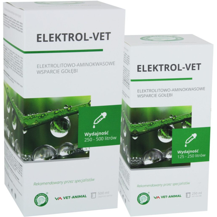 ELEKTROL-VET - ELEKTROLITOWO-AMINOKWASOWE WSPARCIE GOŁĘBI