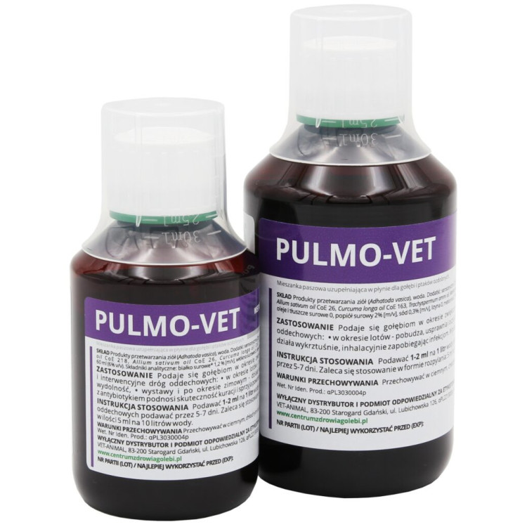 PULMO-VET PŁYN - WSPIERA DROGI ODDECHOWE