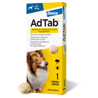 ADTAB Dog TABLETKA DLA PSA NA PCHŁY KLESZCZE  22-45kg