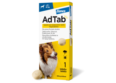 ADTAB Dog TABLETKA DLA PSA NA PCHŁY KLESZCZE  22-45kg