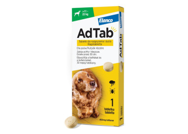 ADTAB Dog TABLETKA DLA PSA NA PCHŁY KLESZCZE  11-22 kg