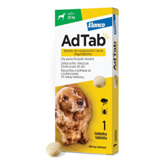 ADTAB Dog TABLETKA DLA PSA NA PCHŁY KLESZCZE  5.5 - 11 kg