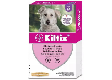 Bayer Kiltix Obroża na kleszcze i pchły dla psa dł. 70cm