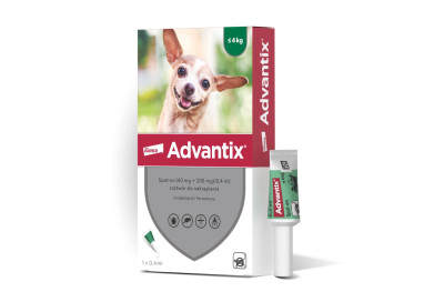Advantix - dla psów do 4kg (pipeta 0,4ml)