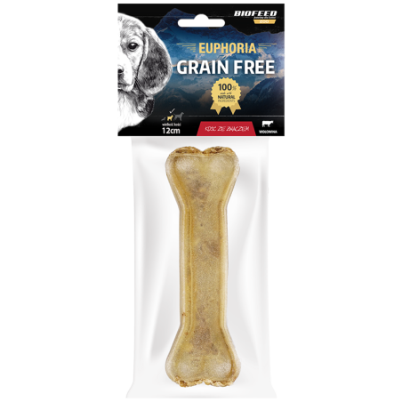 Kość dla psa ze żwaczem 12 cm
