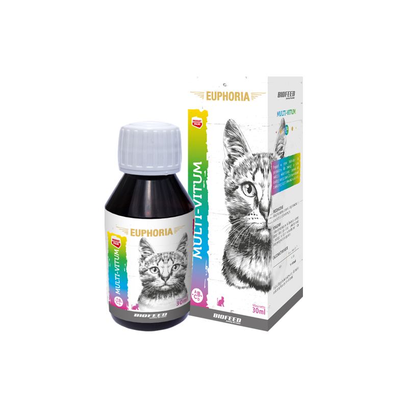 Euphoria Multiwitamina dla kota Multi-Vitum 30 ml