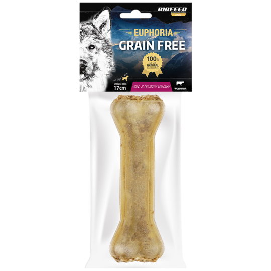 Kość dla psa z penisem wołowym 17 cm