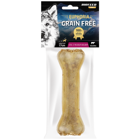 Kość dla psa z penisem wołowym 17 cm