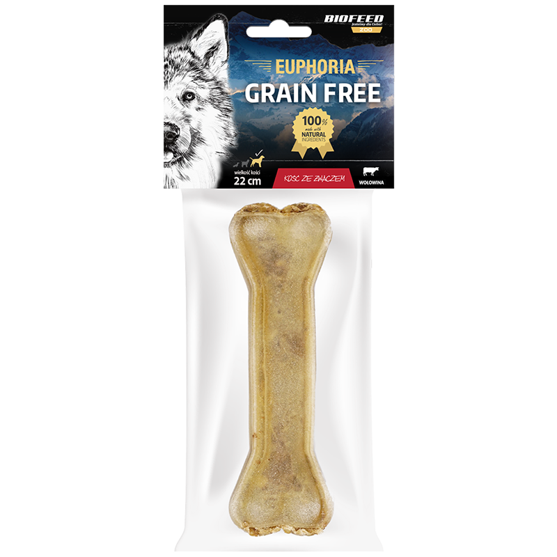 Kość dla psa ze żwaczem 22 cm