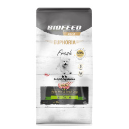 Karma dla psów EUPHORIA Fresh z indykiem i jagnięciną (mini i małe rasy)