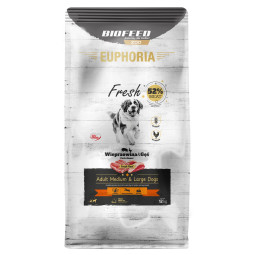 Karma dla psów EUPHORIA Fresh z wieprzowiną i gęsią (średnie i duże rasy)