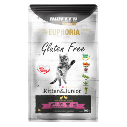 Karma dla kociąt EUPHORIA Gluten Free Cat KITTEN & JUNIOR Indyk & Królik