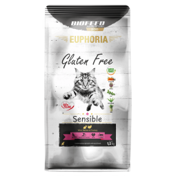 Karma dla kotów EUPHORIA Gluten Free Cat SENSIBLE Indyk & Królik