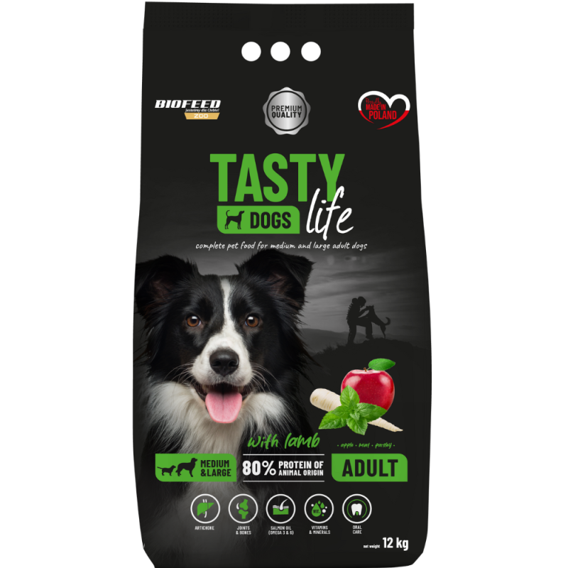 Karma dla psa Tasty Dogs Life z jagnięciną (średnie i duże rasy)