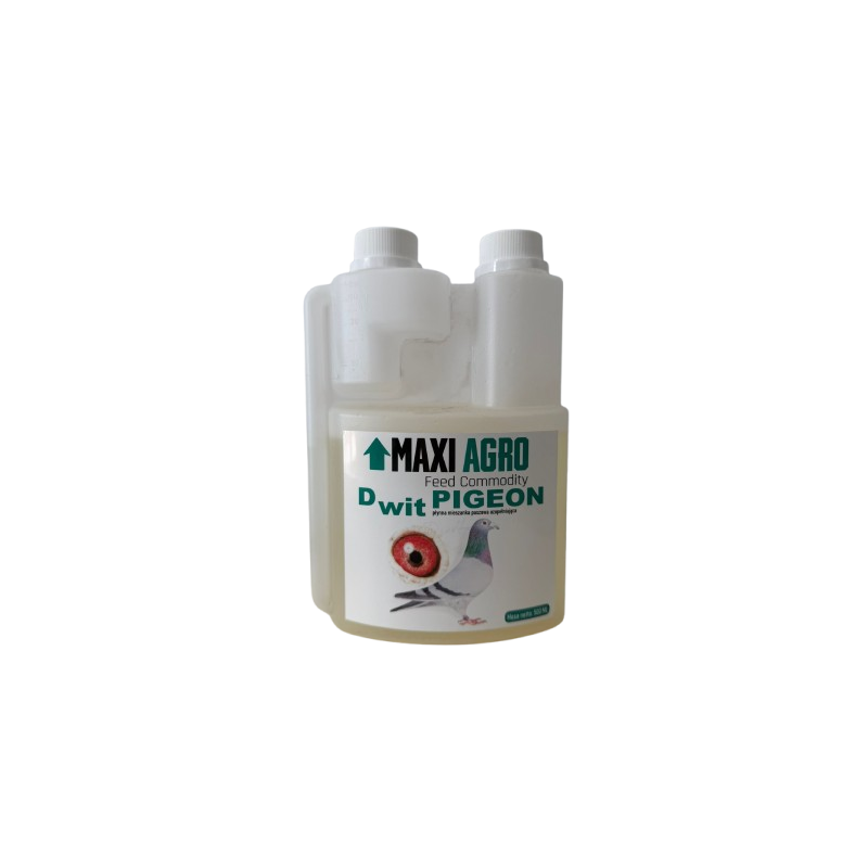 Dwit PIGEON uzupełnia niedobory witaminy D, wpływa na rozwój układu kostnego, wzmacnia skorupę jaj