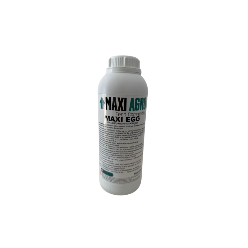 MAXI EGG - wzmacnia skorupę jaj, poprawia jej twardość, wspiera prawidłowe funkcjonowanie układu kostnego