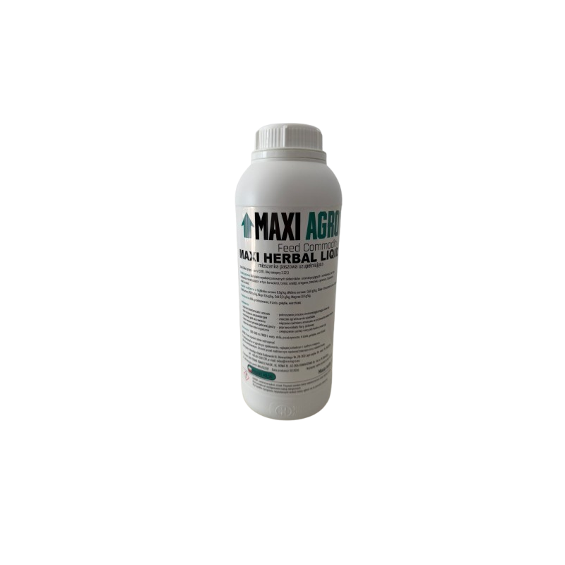 MAXI HERBAL LIQUID  - wzmacnia odporność, poprawia trawienie i efektywność hodowli