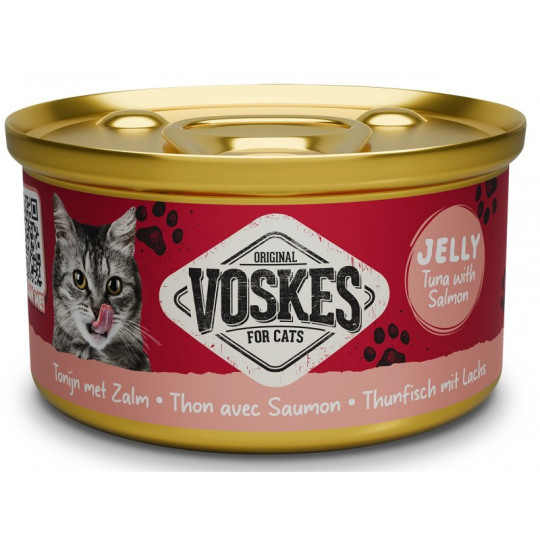 VOSKES Tuńczyk z Łososiem w galaretce 85 g