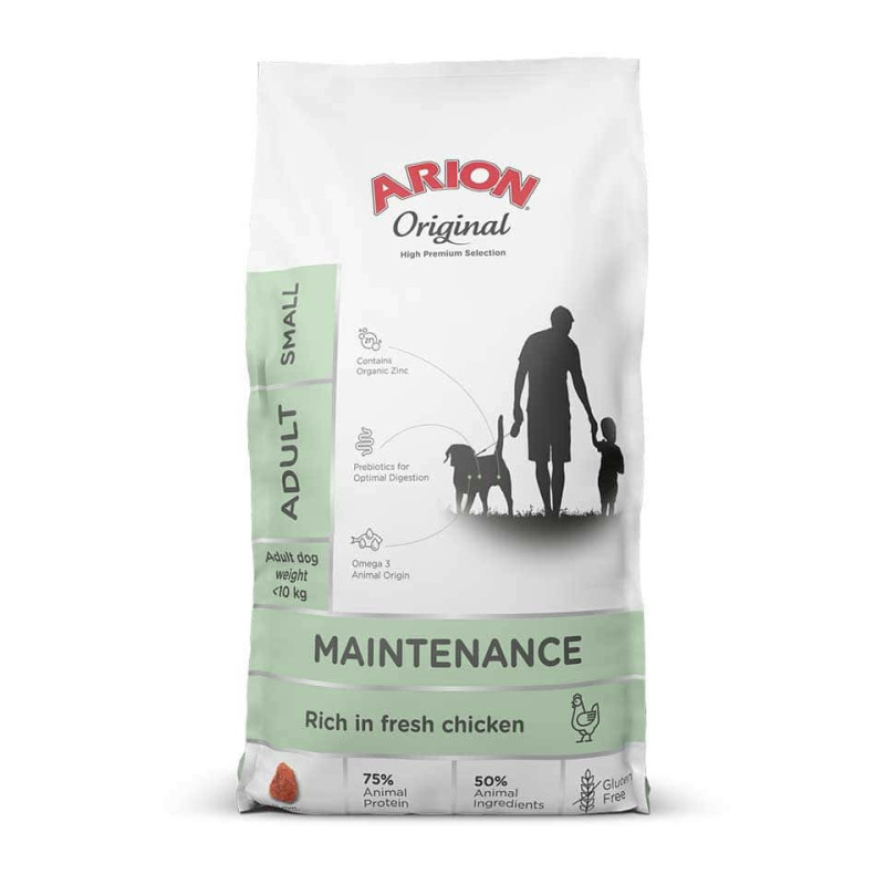 Arion Original Maintenance Adult Small Chicken - Bezglutenowa sucha karma dla dorosłych psów małych ras