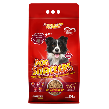 Karma dla psa Dog Snackers z wołowiną (średnie i duże rasy)